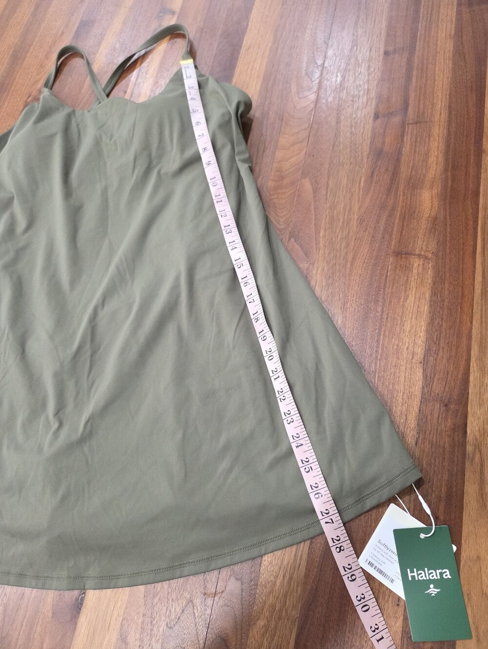 Halara SoftlyZero Plush Active Dress-Longer Length Criss Cross Straps Size 1X - Picture 3 of 8